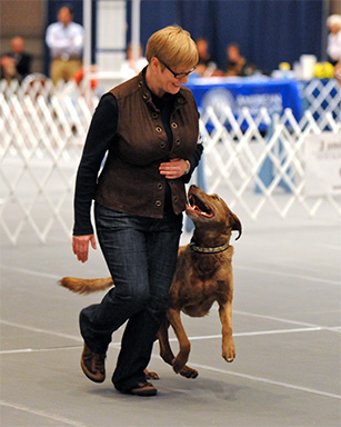 Dog trainer Margaret Simek.